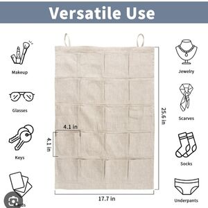 Jewelry Hanging Organizer, Versatile Use, New